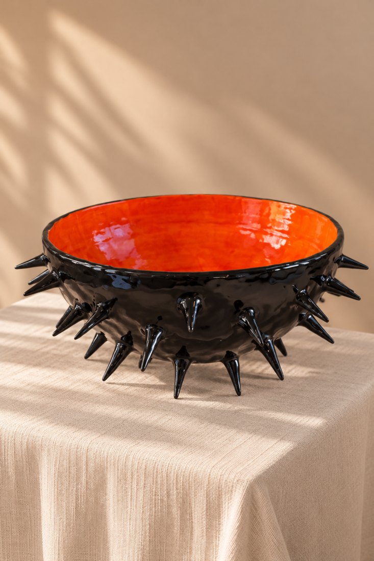 L'Oursin — Noir et orange