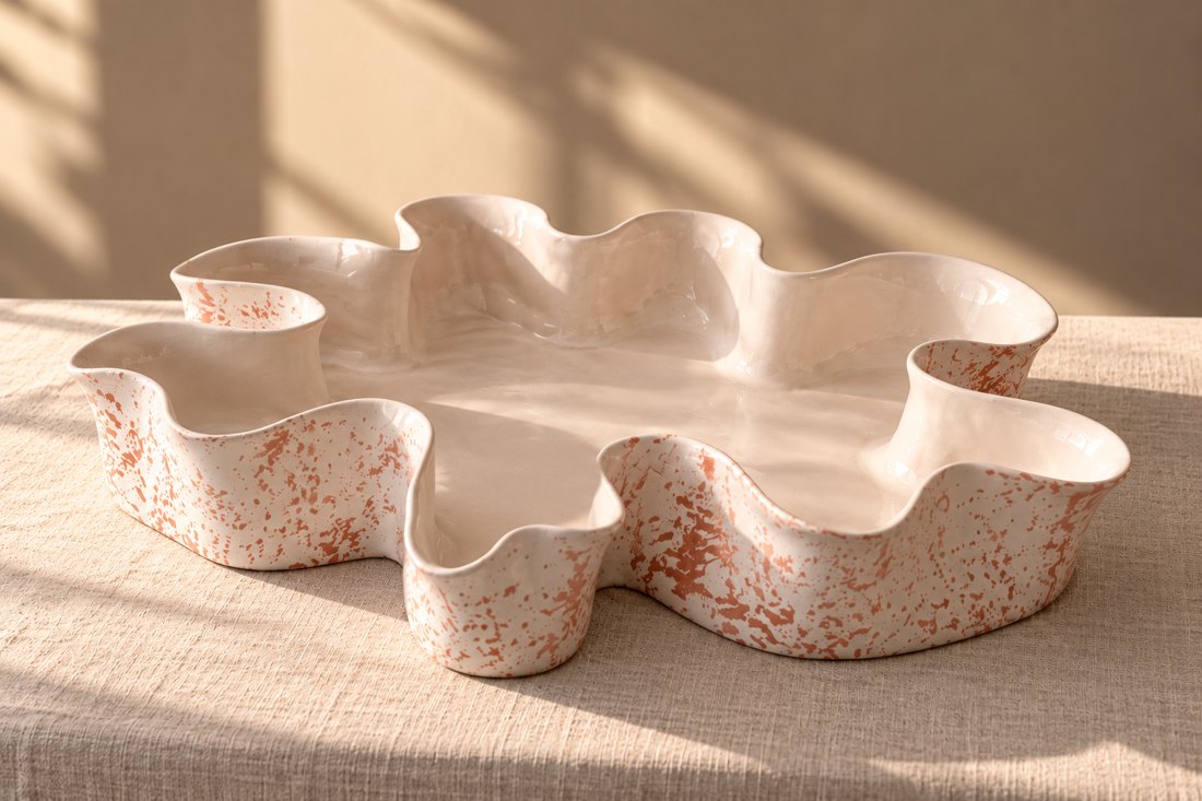L'Estran Grand — Intérieur beige, extérieur corail
